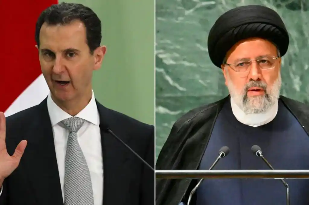 El presidente sirio, Bashar al Assad y el iraní, Ebrahim Raisi