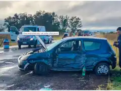 Choque entre una ambulancia de 
Gualeguay y un auto en Ruta 20