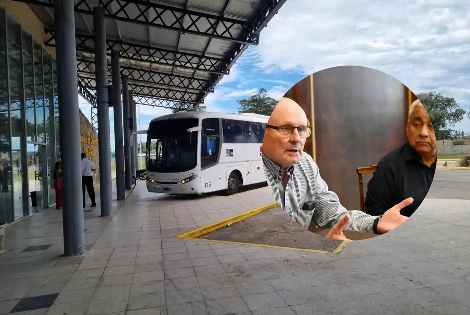 El dueño de Vía Rosario, Norberto Fenoglio, y el intendente Cecilio Salazar se reunieron con funcionarios provinciales.