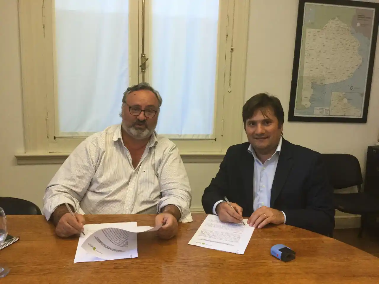 El Intendente de General Rodríguez firmó un convenio con el ministro de Gobierno bonaerense