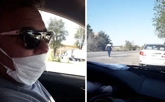 Los escoltó la Policía para que puedan volver a Necochea