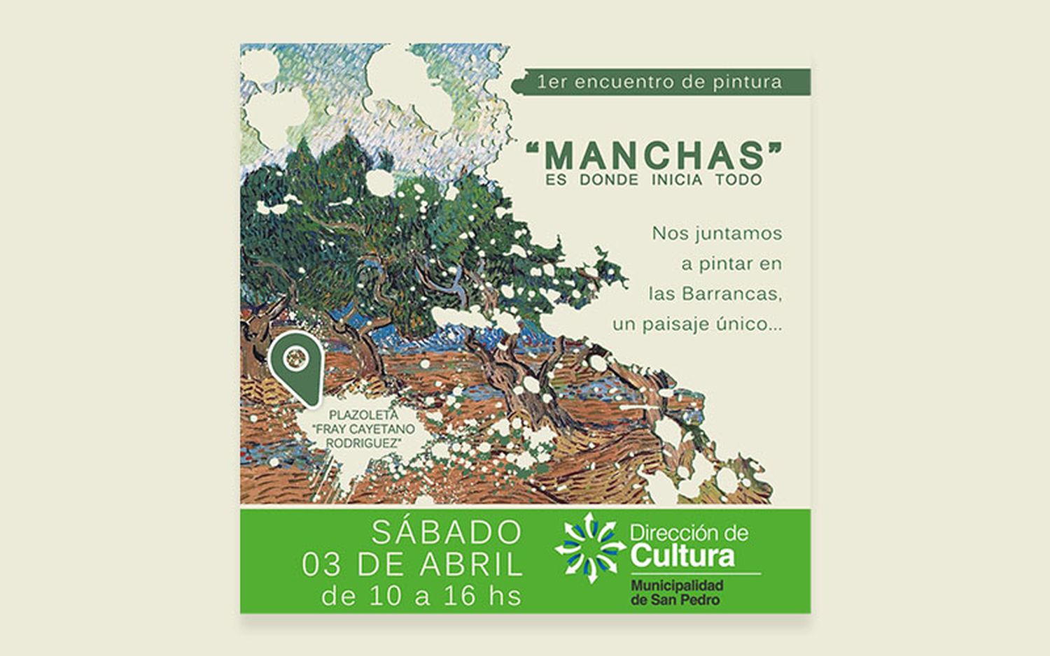 Encuentro de pintura en Plazoleta Fray Cayetano Rodríguez