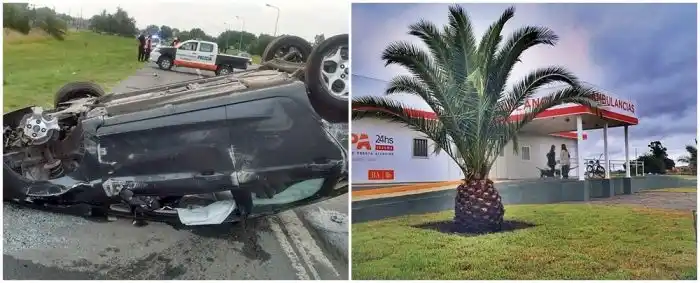 Insólito: Chocaron y robaron en el centro médico donde fueron asistidos