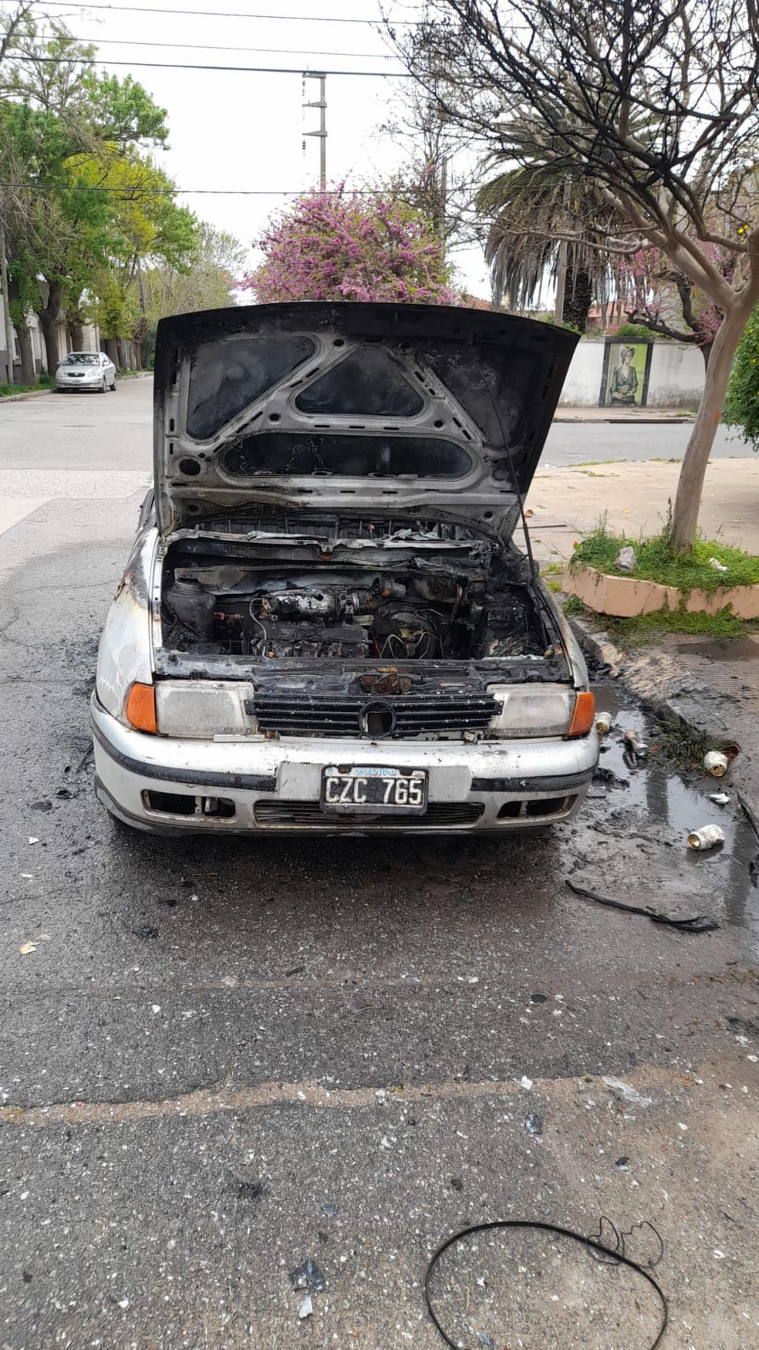auto quemado