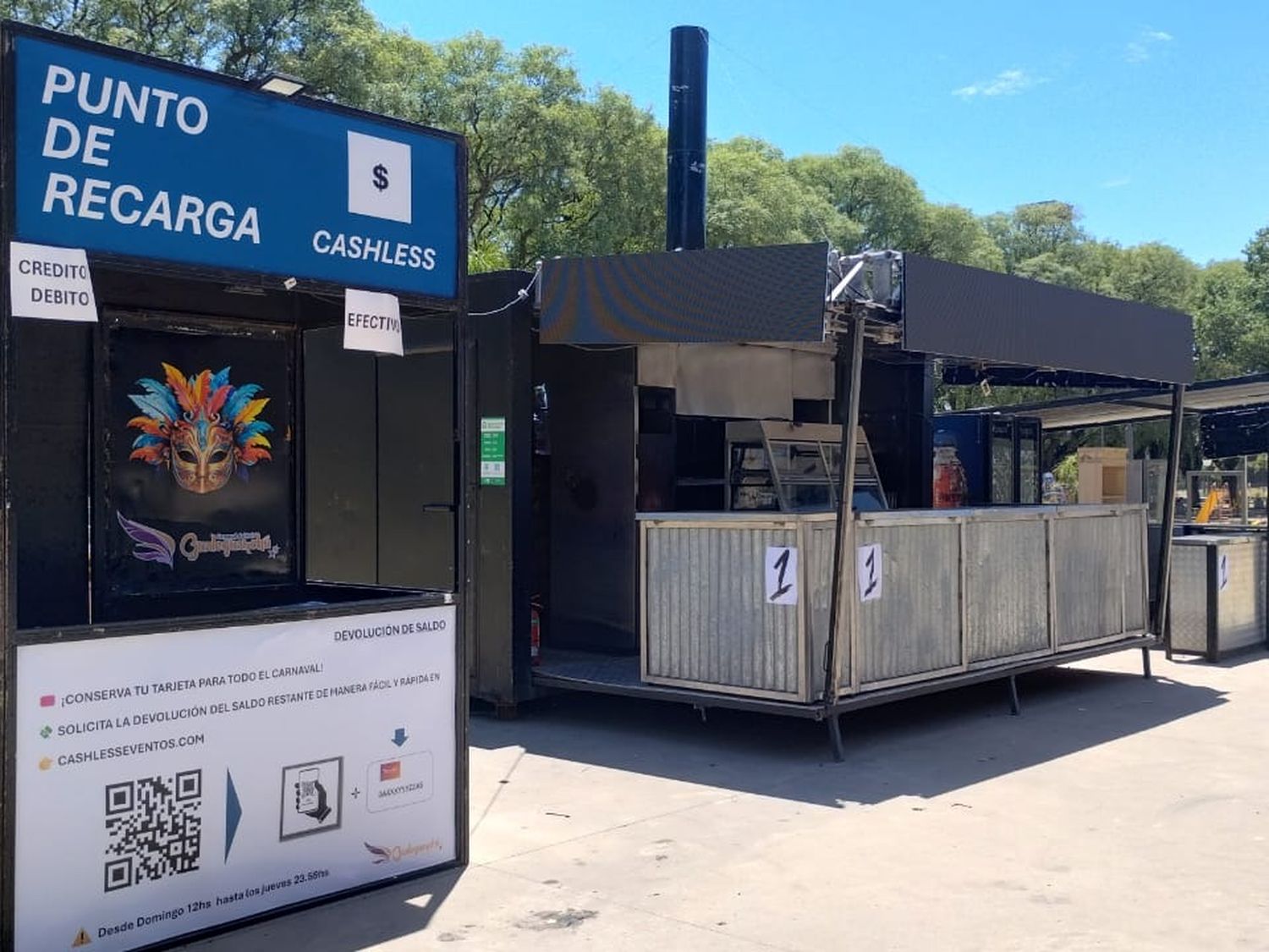 El Carnaval del País implementó el sistema Cashless en sus cantinas