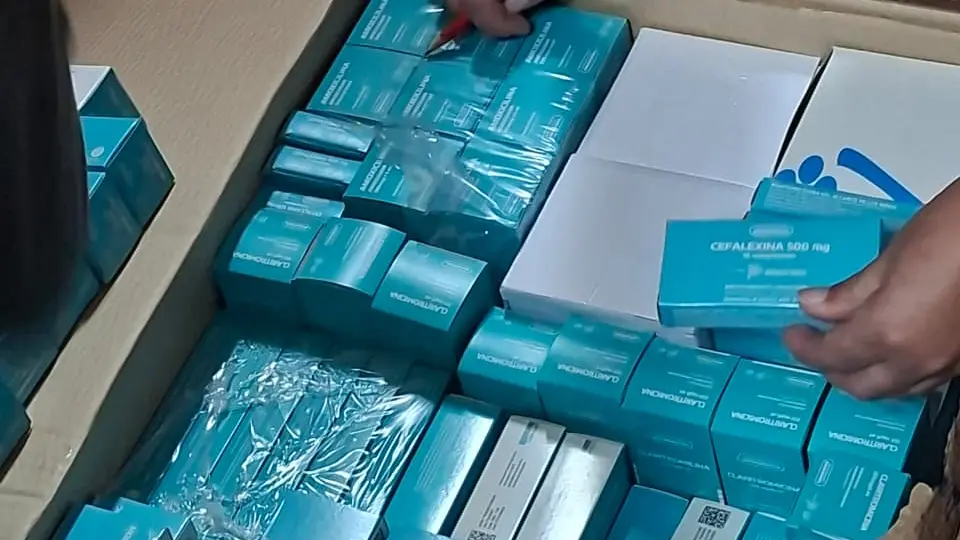 Recepción de una nueva partida de medicamentos