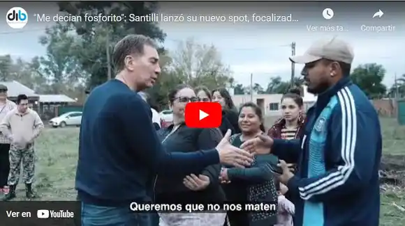 “Me decían fosforito”: Santilli lanzó su nuevo spot, focalizado en la seguridad, el trabajo y la educación