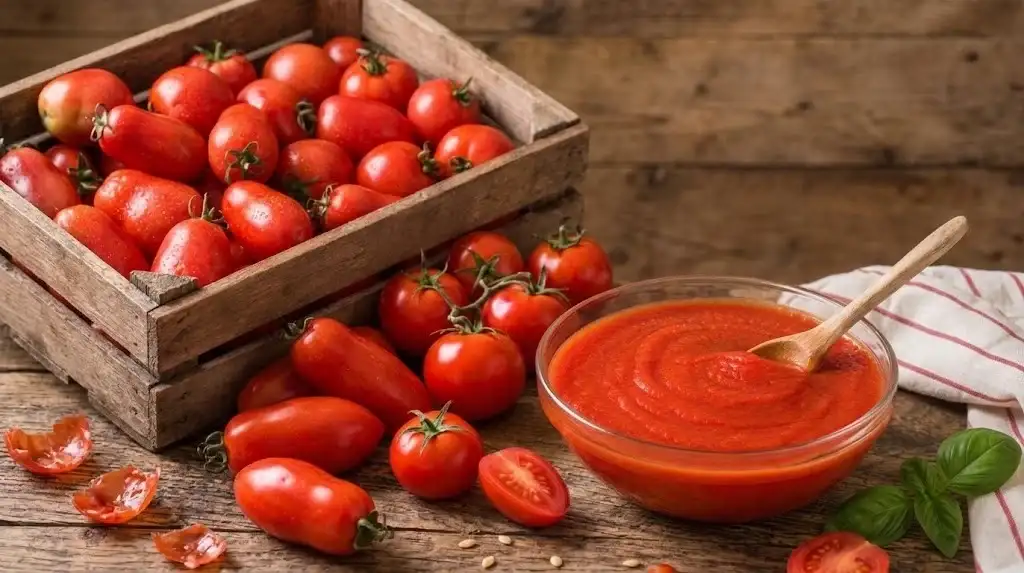 El procedimiento permite conservar el sabor y las características del tomate sin incorporar otros ingredientes propios de una salsa terminada.