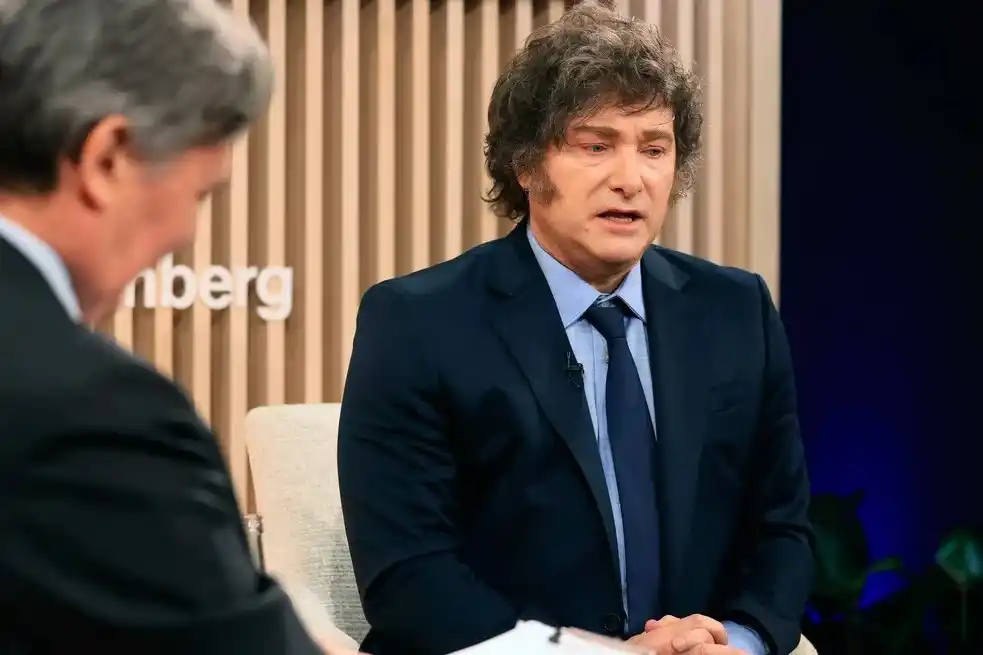 El presidente argentino fue entrevistado por Bloomberg este miércoles.