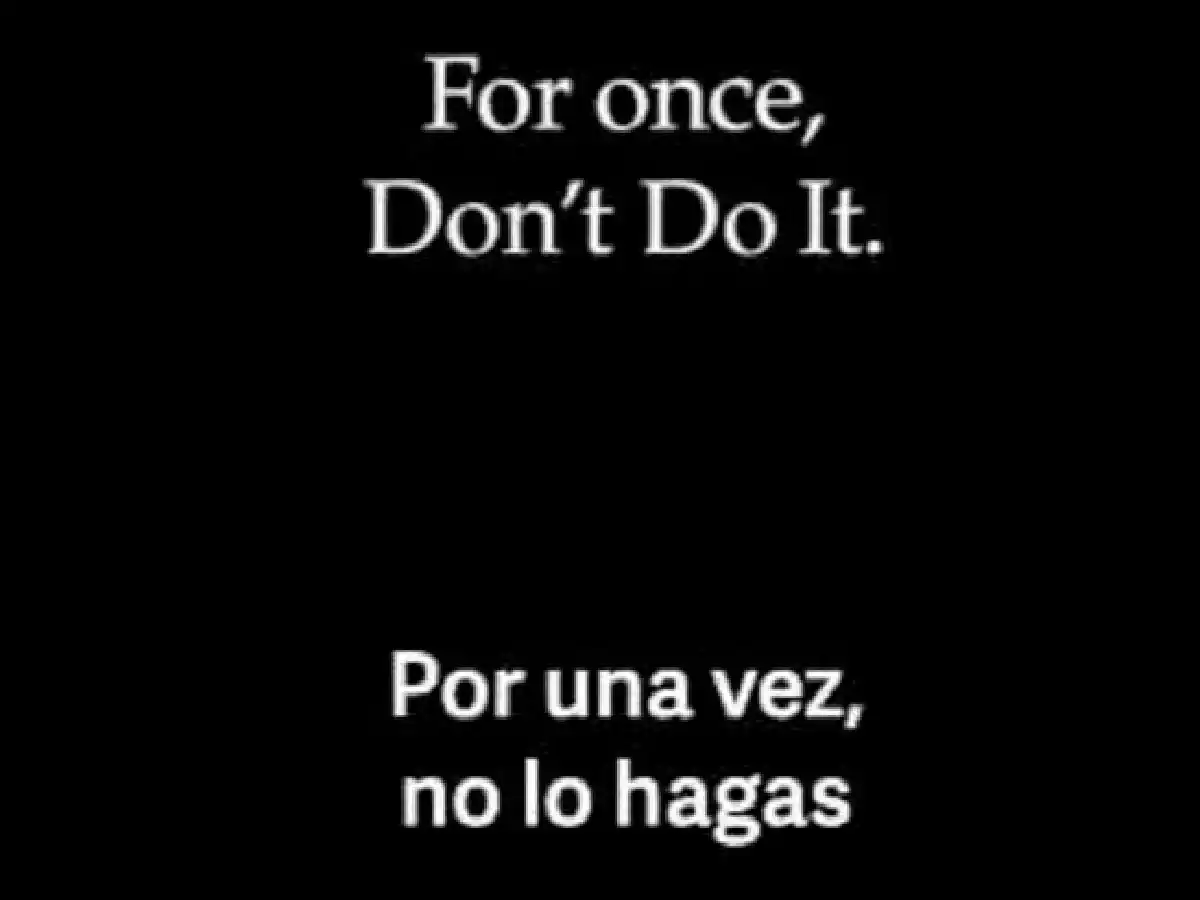 Nike contra el racismo: "no lo hagas"