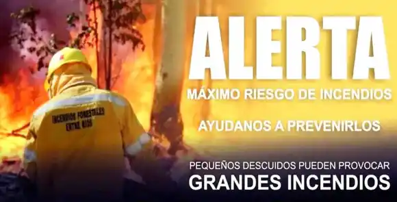 Piden extremar las medidas para evitar incendios