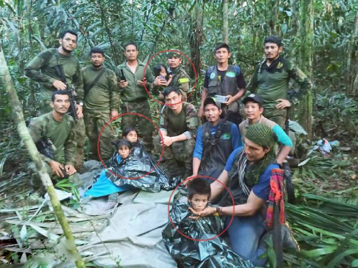 Dios también es colombiano: hallaron a cuatro chicos que pasaron 40 días perdidos en la selva amazónica