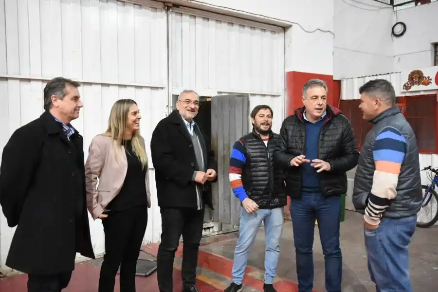 Castellano y Capitani recorrieron las instalaciones del Club 9 de Julio