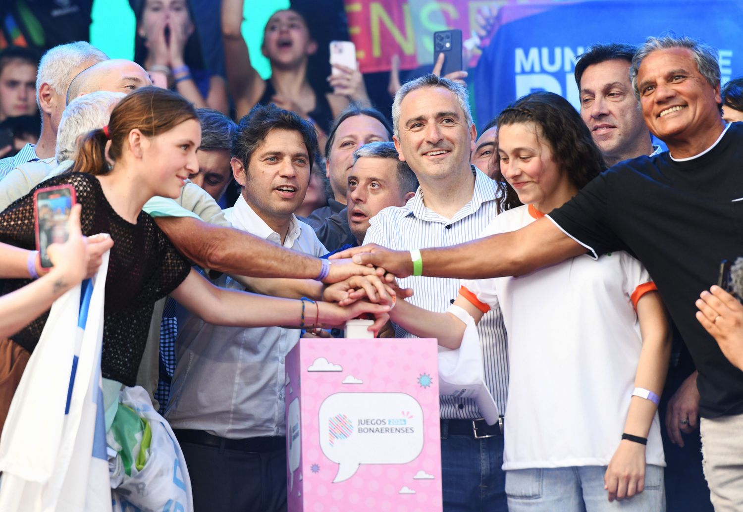 Inauguración de la etapa final de los Juegos Bonaerenses en Mar del Plata.