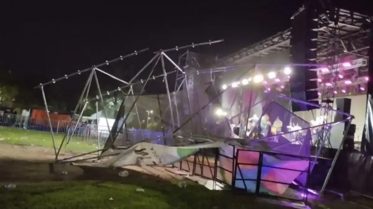 Trágica muerte en un festival musical al sur de Santa Fe