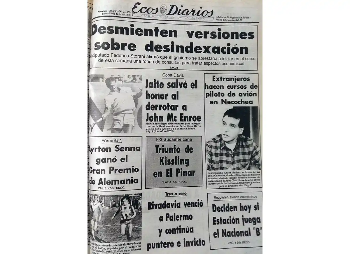 Lunes 25 de julio de 1988
