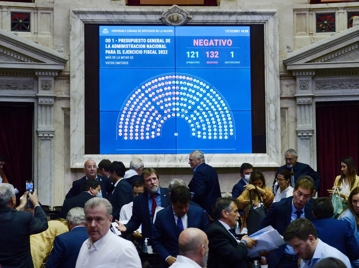 Por mayoría, la oposición rechazó el proyecto de Presupuesto.