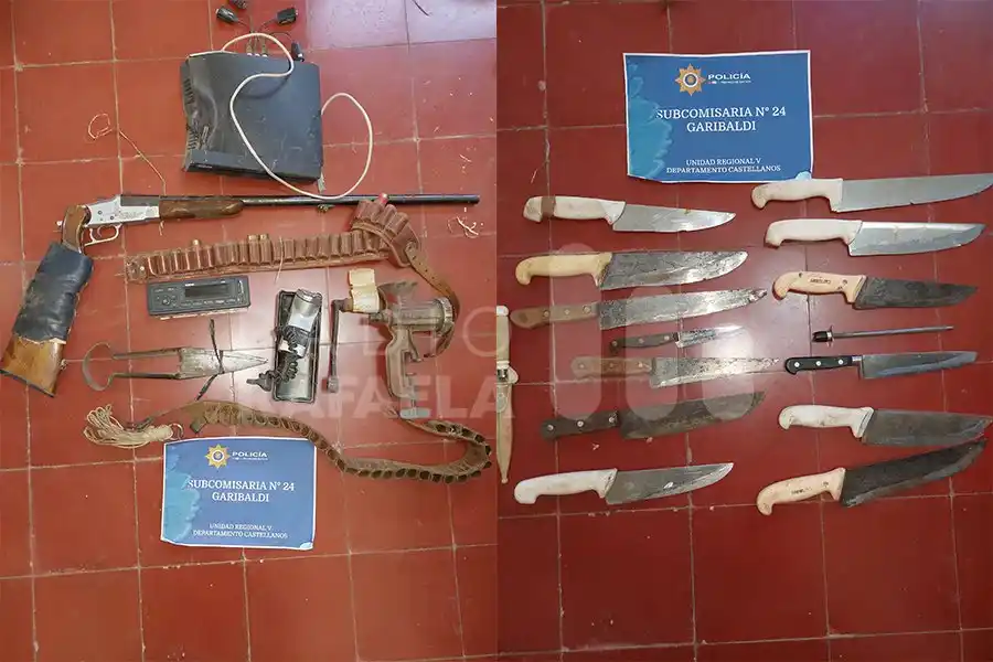 Se accidentó en moto y le encontraron un montón de elementos que habían sido robados