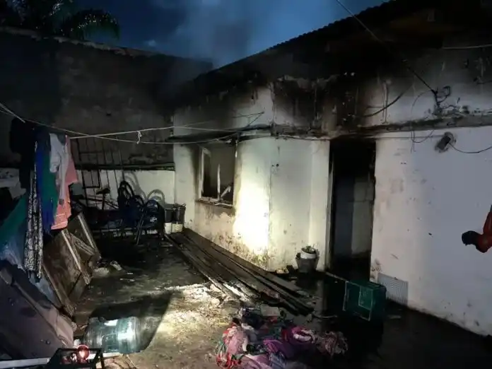 Imágenes de la vivienda tras el incendio