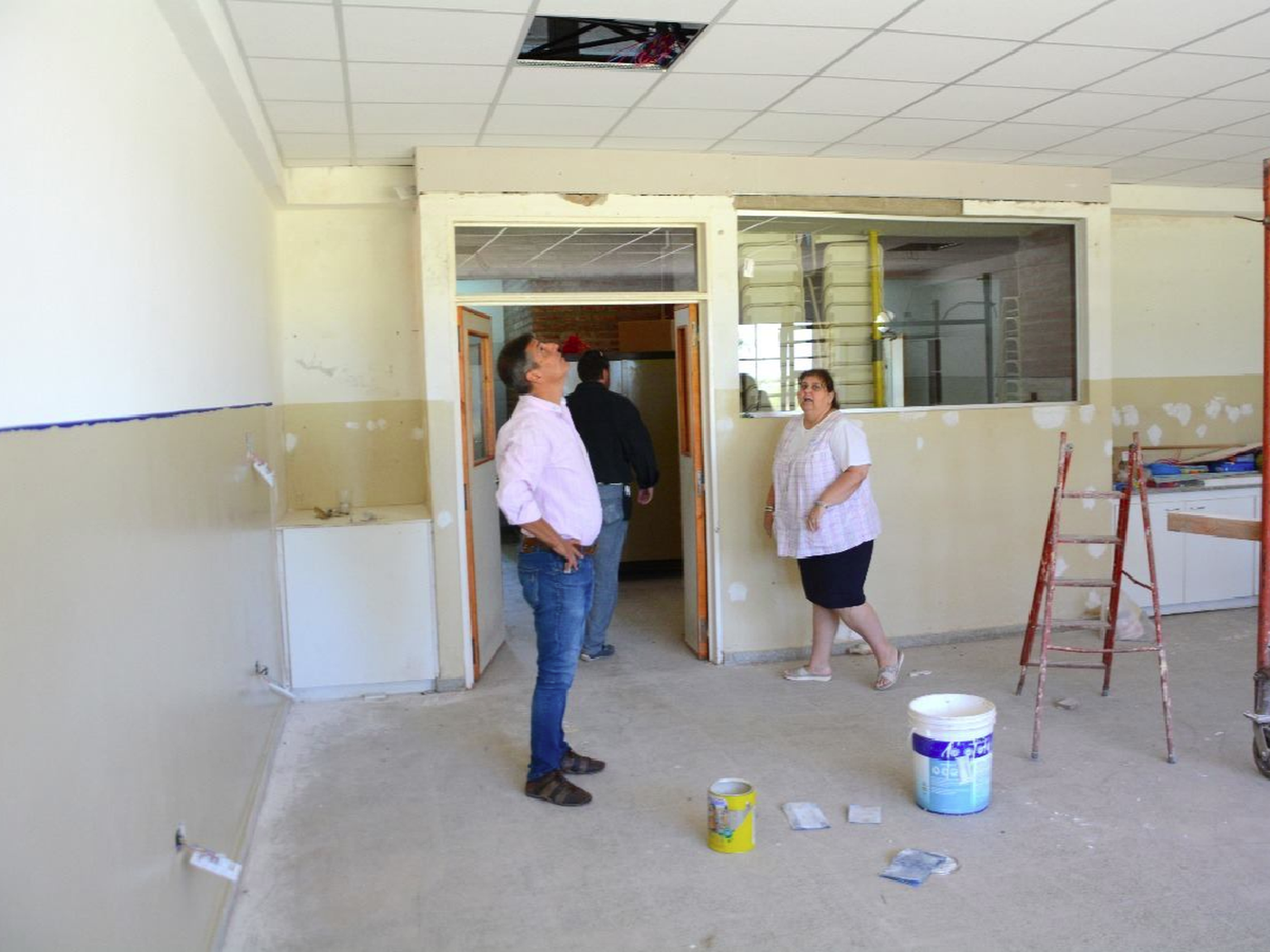 Morteros: Bría recorrió obras en escuelas rurales
