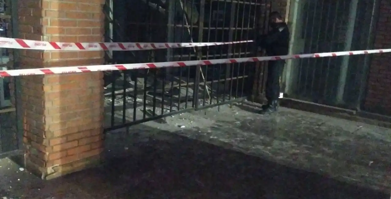 Derrumbe en un sector de la galería de Cortada Falucho y San Martín