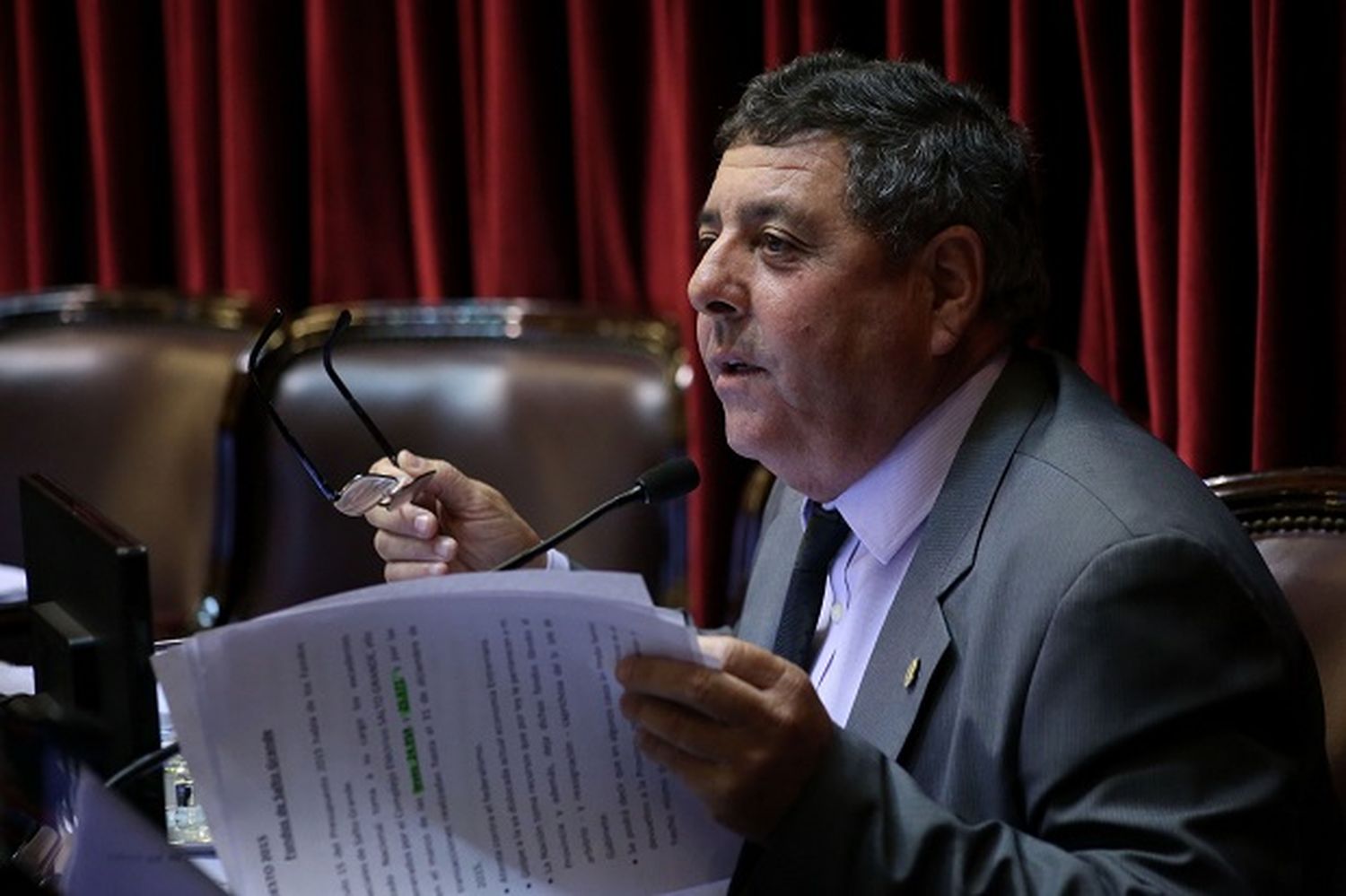 El senador nacional Alfredo De Ángeli votó la Ley de Jubilados