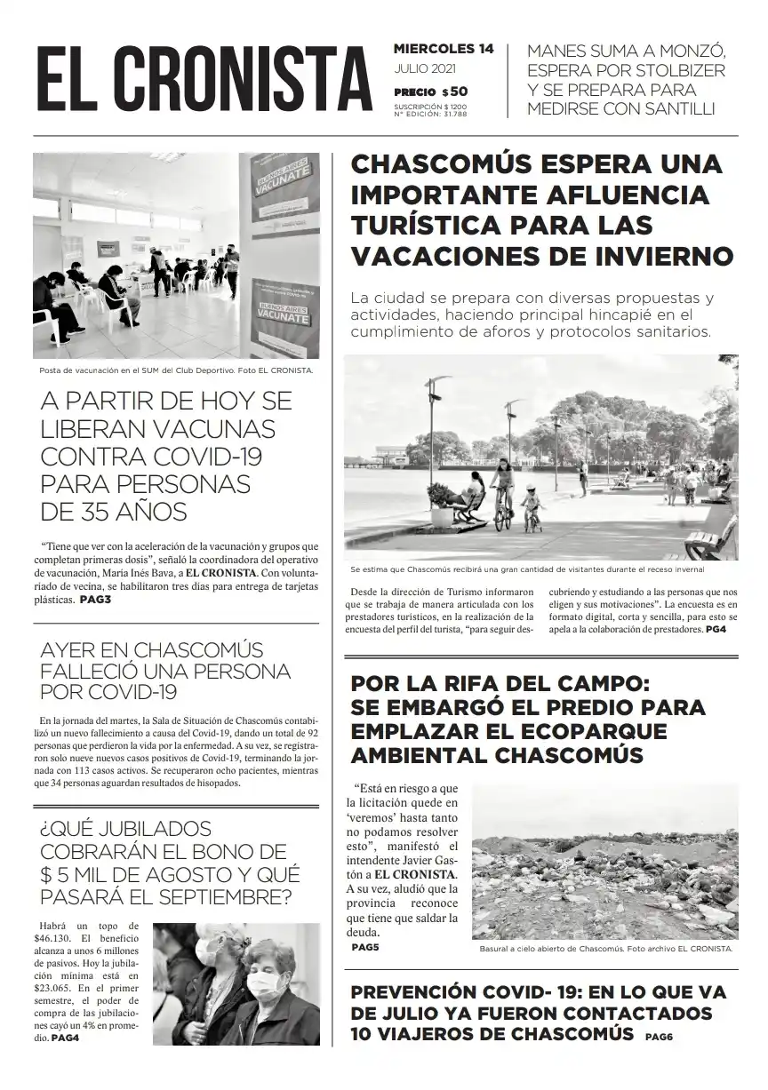 Tapa 14 de julio 2021