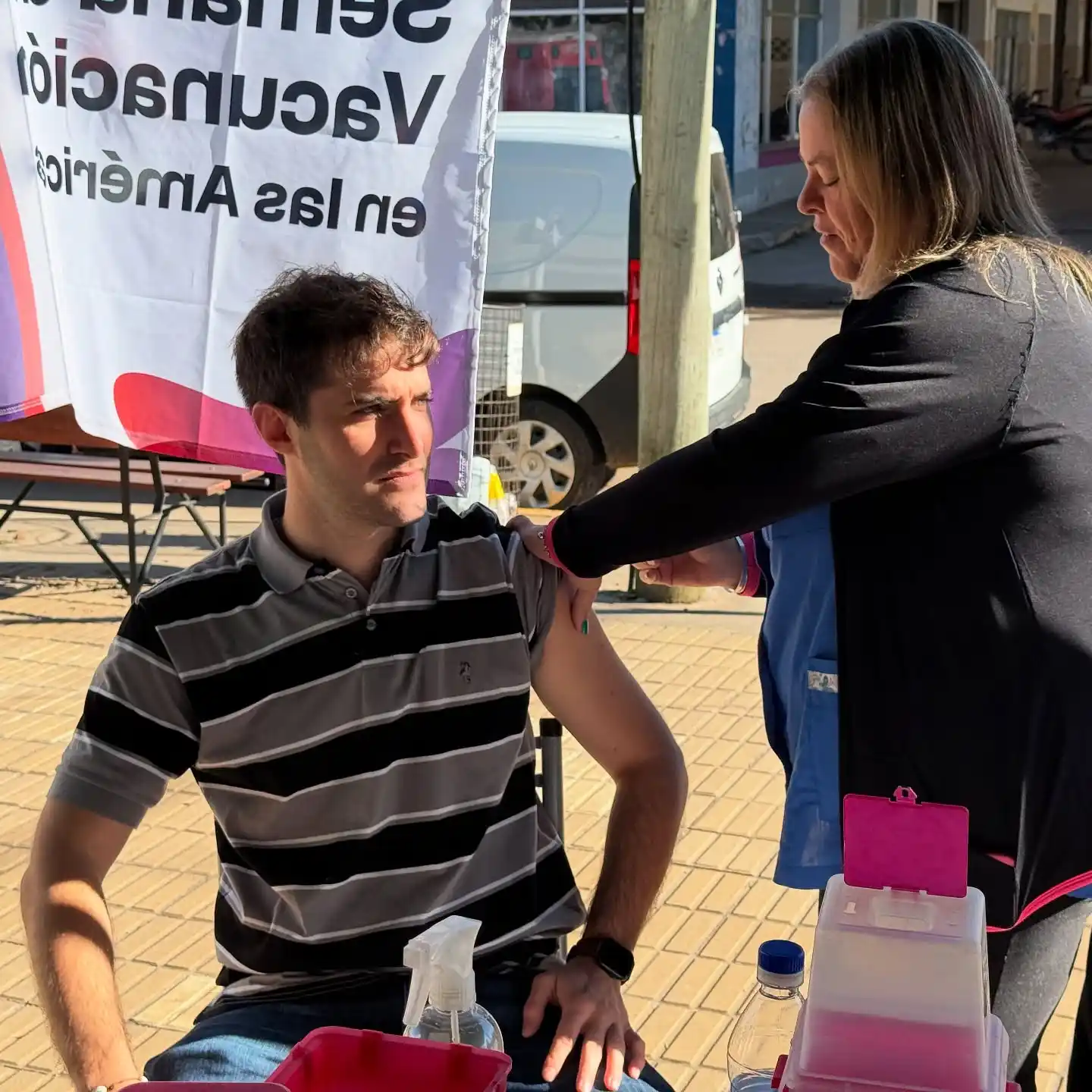 Vacunación en Elortondo