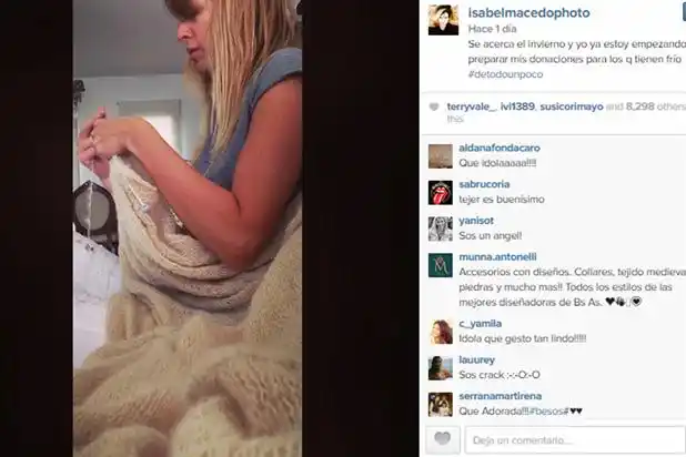 Isabel Macedo y su hobby solidario