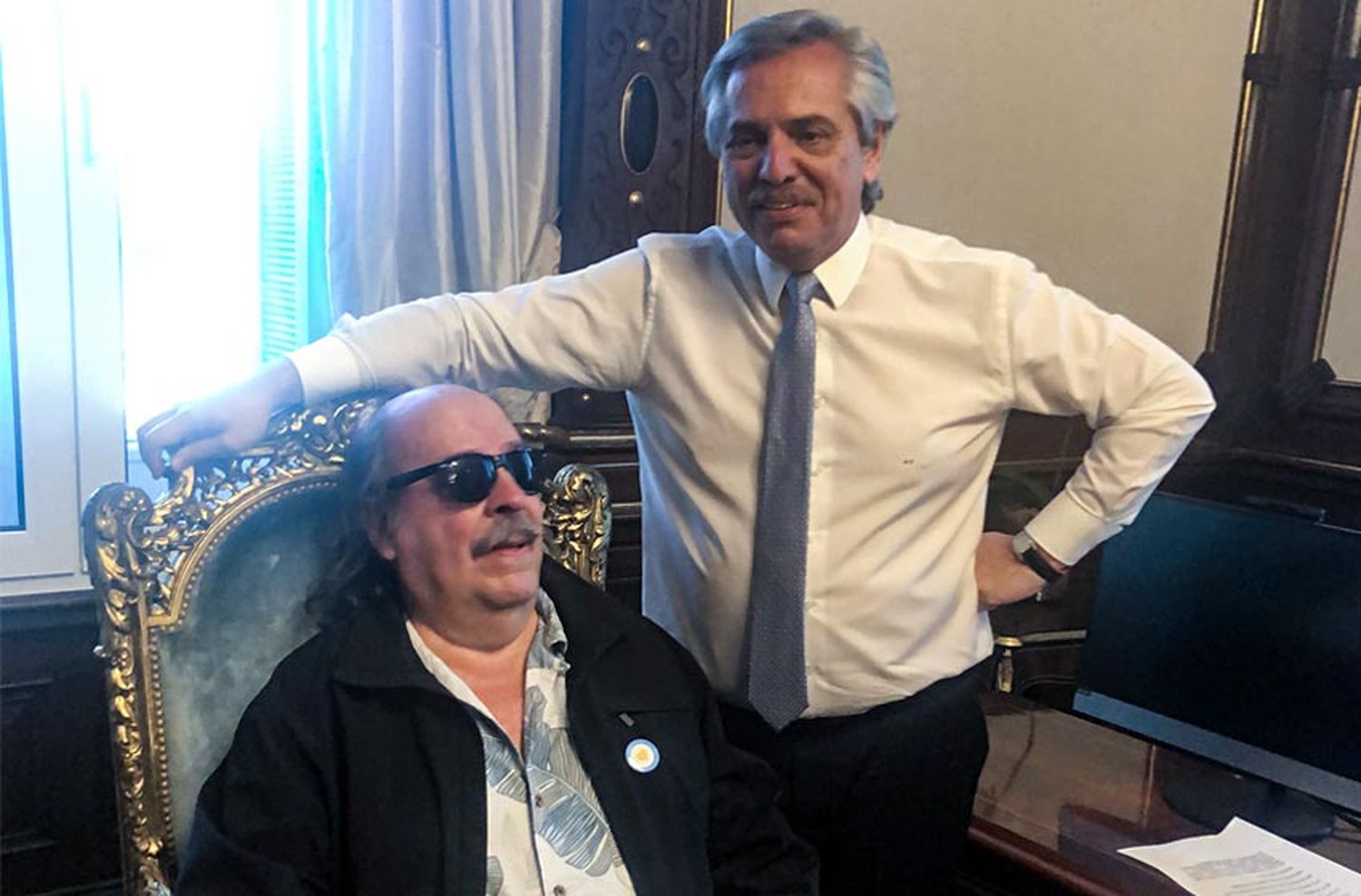 “Llegamos de los barcos”: Alberto Fernández citó la canción de Litto Nebbia para justificar sus dichos