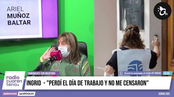 Censo 2022 – Ingrid: “Perdí el día de trabajo y no me censaron”