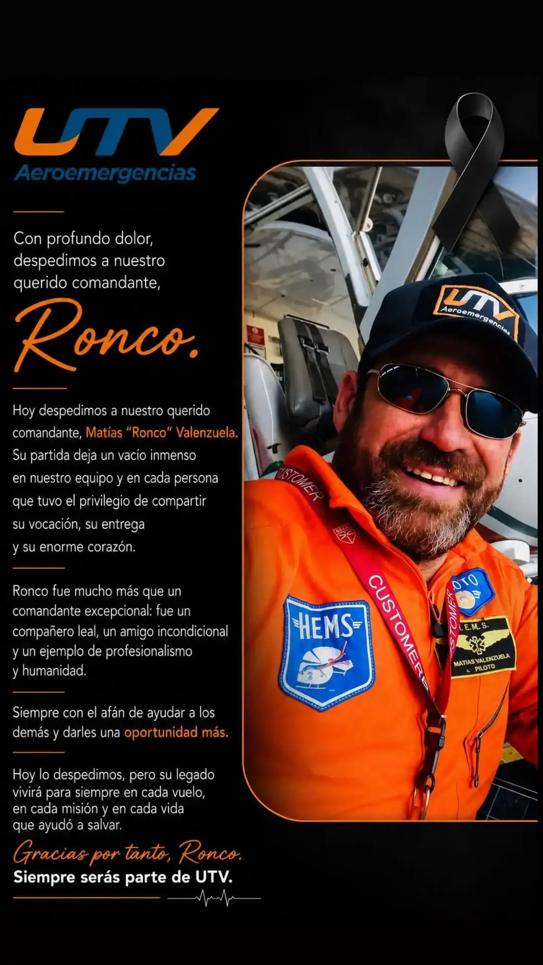 Valenzuela piloto helicóptero