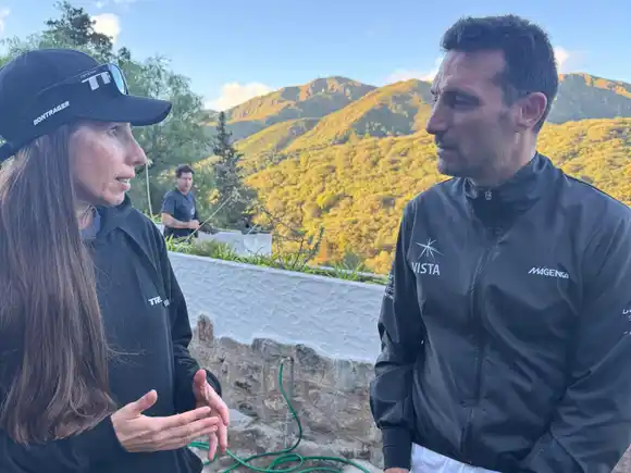Carolina Pérez, la marplatense que le dio consejos de Mountain Bike a Lionel Scaloni