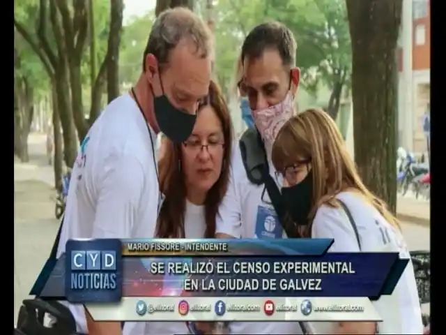 Se realizó el censo experimental en la ciudad de Gálvez