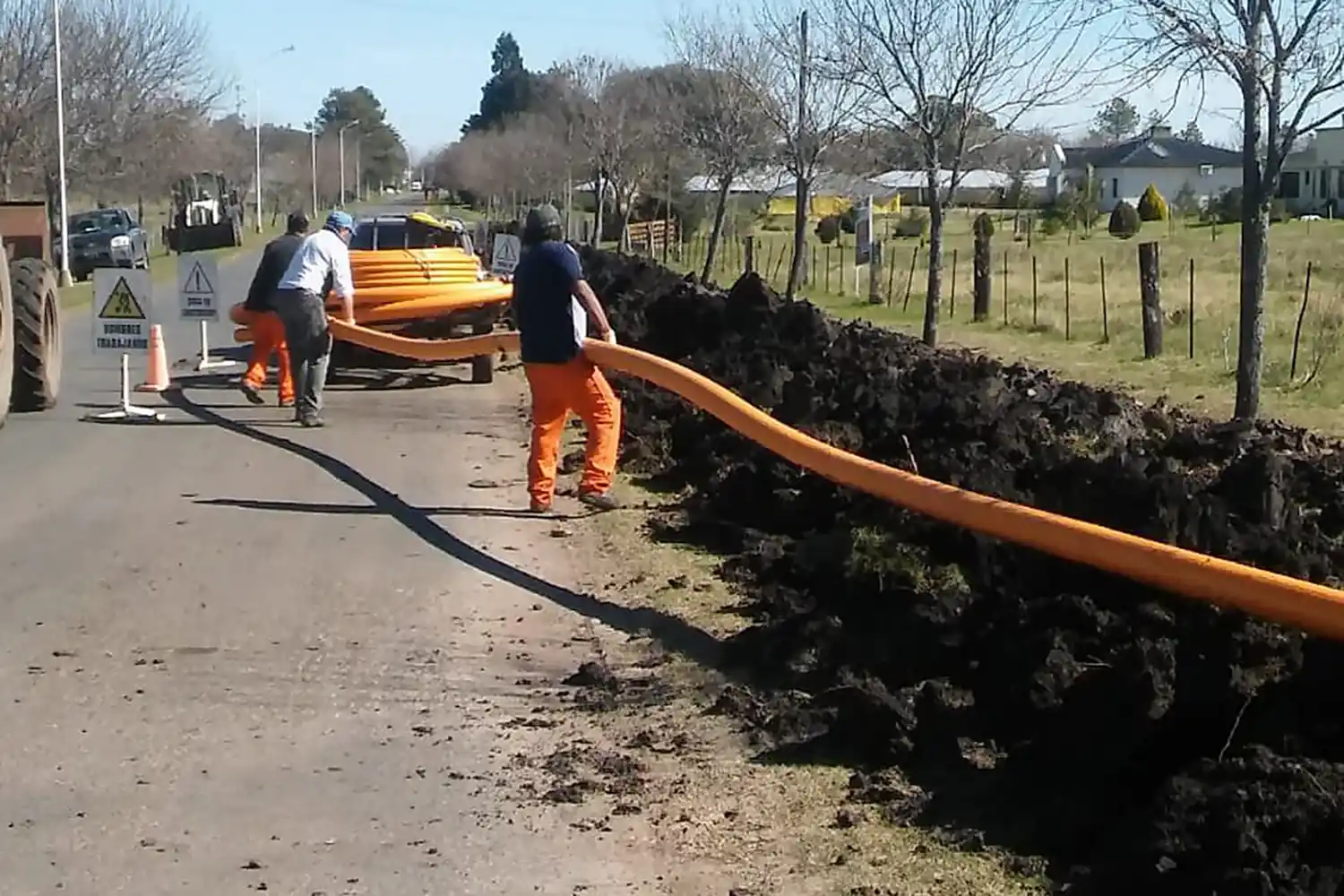 Llegó por primera vez el gas natural a Gilbert: más de 600 familias podrán utilizarlo
