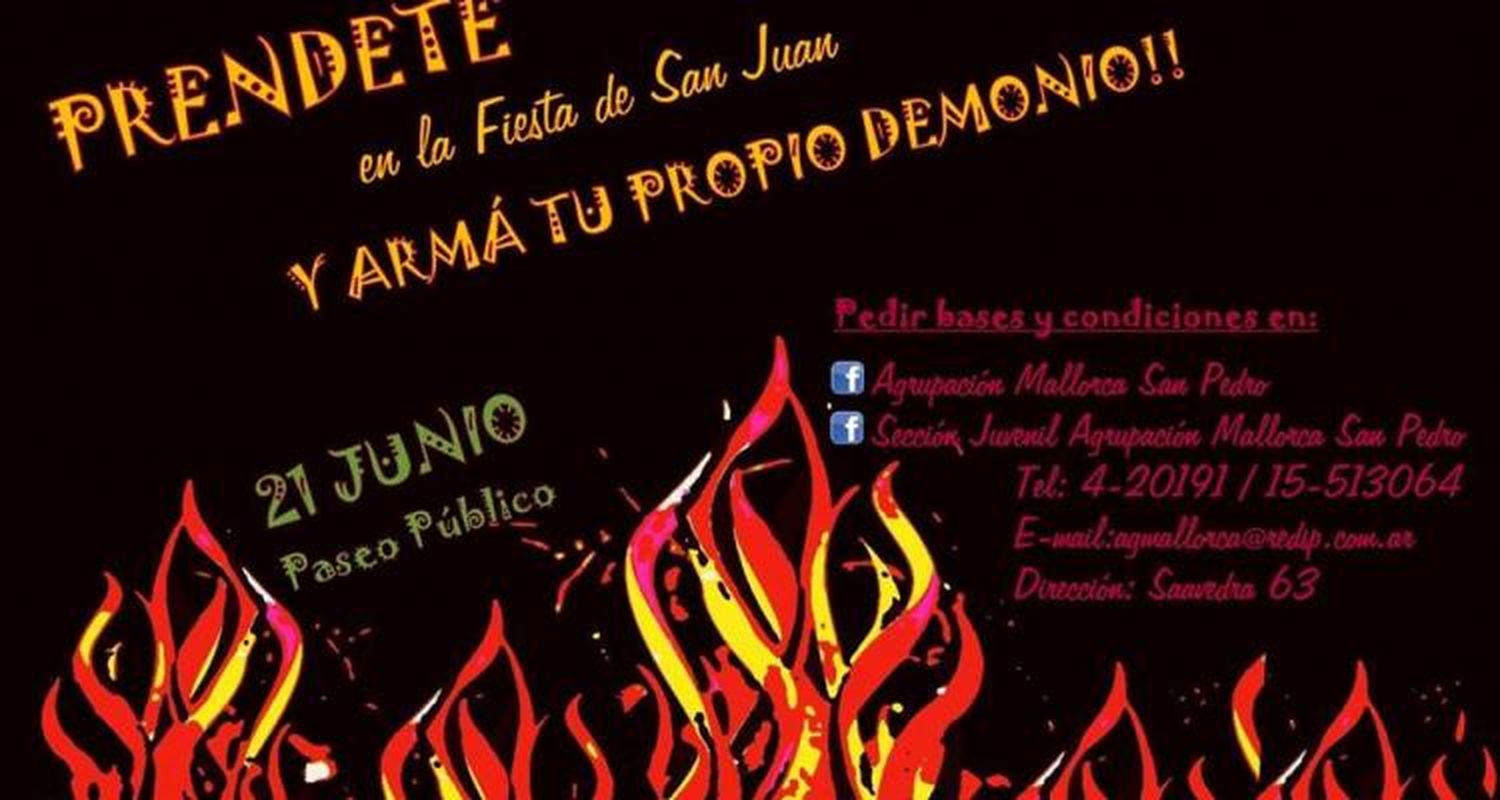 La Quema del Demonio será el 21 y 22 de junio