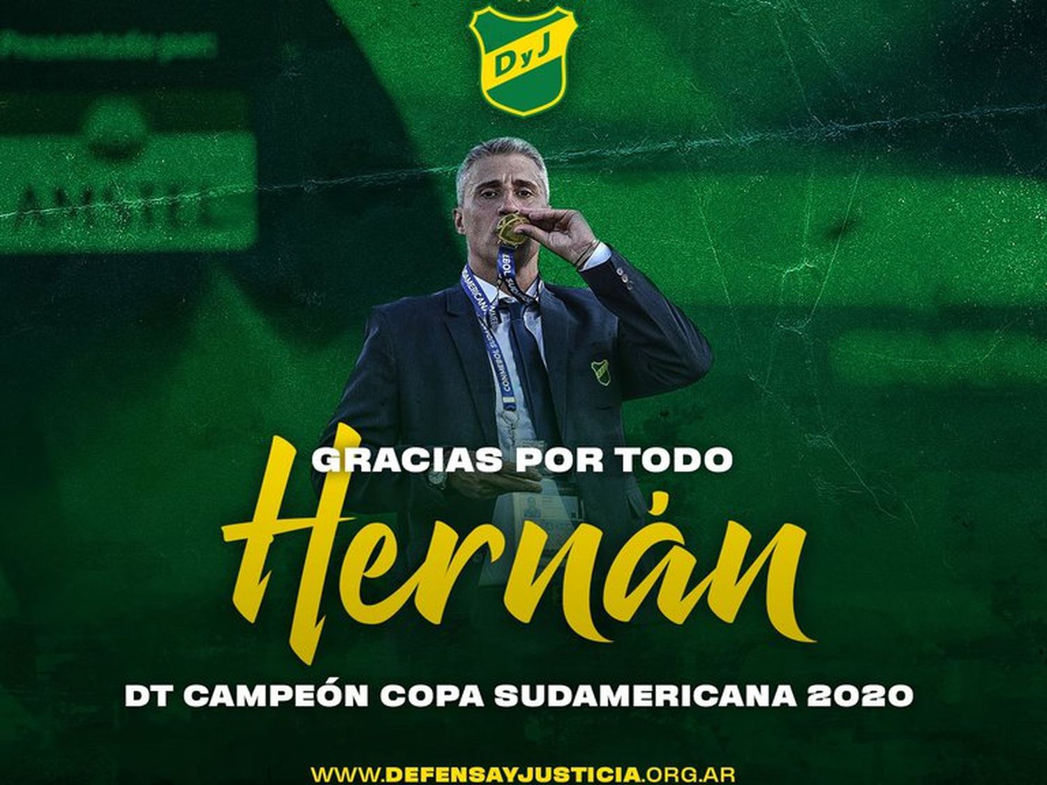 Hernán Crespo renunció como técnico de Defensa y Justicia