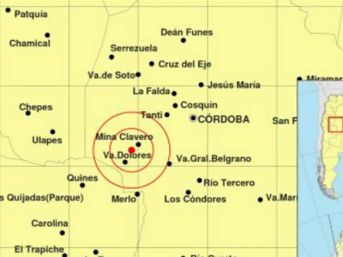 Un sismo de 3 grados sacudió a los vecinos de Traslasierra