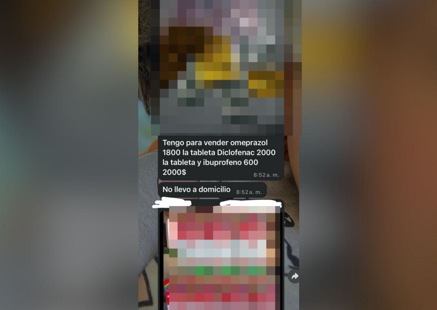 Venta ilegal de medicamentos en WhatsApp