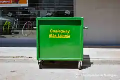 Prueban un contenedor realizado por un emprendedor local