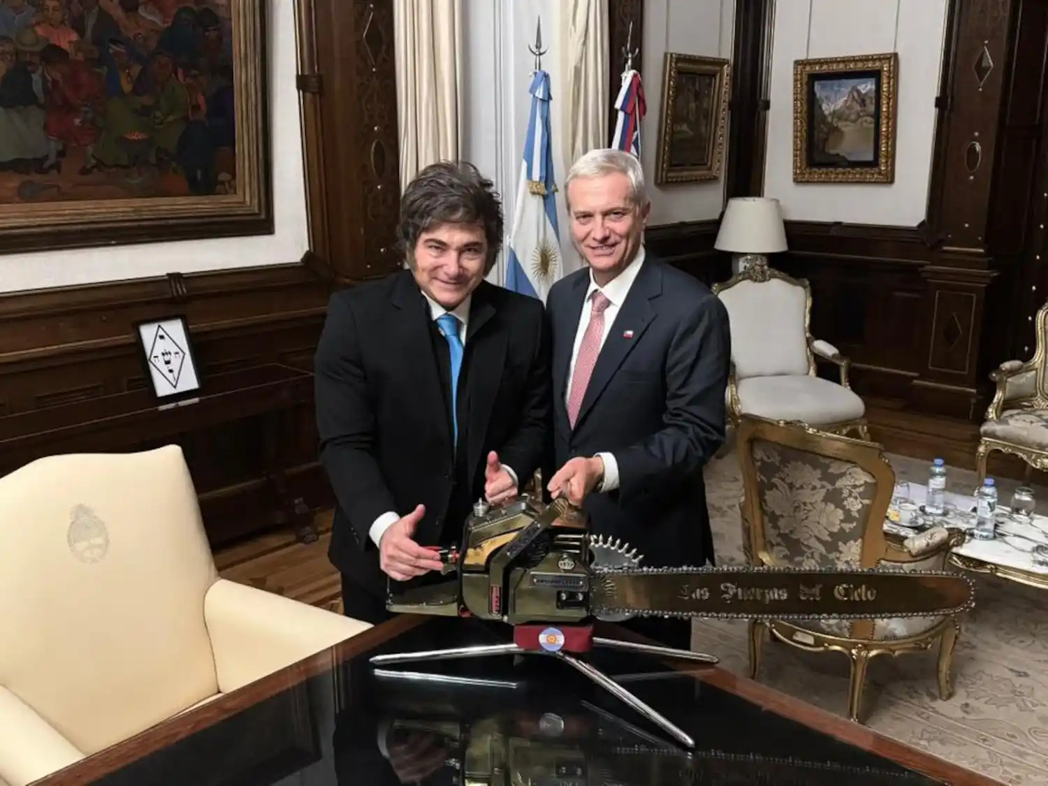 Milei recibe a Kast en Casa Rosada y busca fortalecer la coordinación política del Gabinete