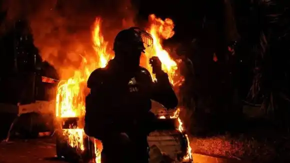 Heridos, CAI destruido y semáforos dañados, lo que dejó la jornada de protestas en Colombia