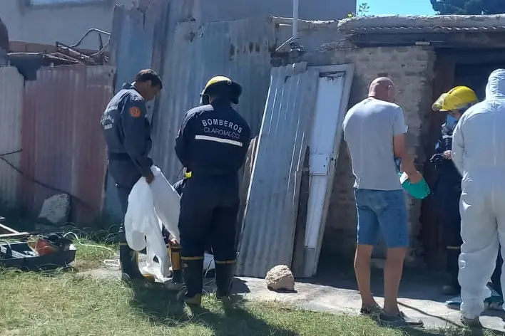 Bomberos Voluntarios de Claromecó encontraron a una persona sin vida en una vivienda