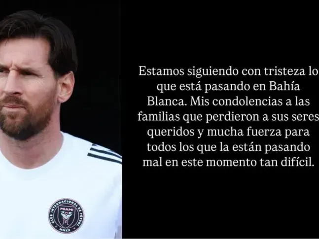 messi  bahia blanca tragedia