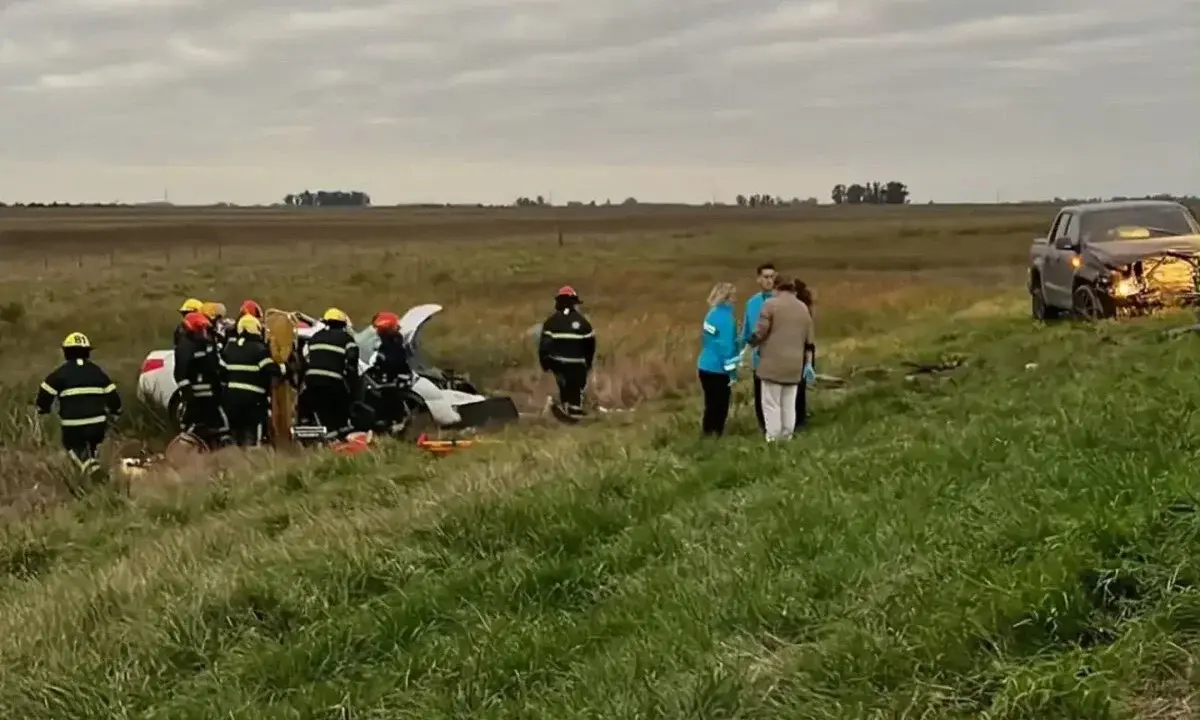 Un bahiense murió en un choque frontal sobre la Ruta 3 en Las Flores