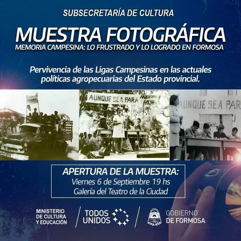 Muestra fotográfica Memoria
Campesina, en el Teatro de la Ciudad