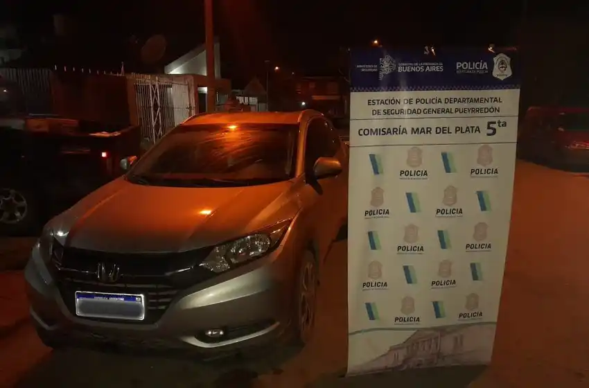 Recuperaron en Mar del Plata un auto robado el año pasado en Capital Federal