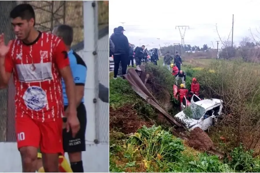 Dos futbolistas están graves por chocar contra un guardarrail, y caer a una alcantarilla: piden oraciones