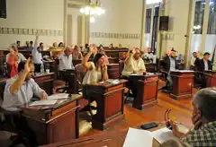 En una sesión cargada de temas, el Concejo aprobó la inclusión de las cámaras privadas a la red pública