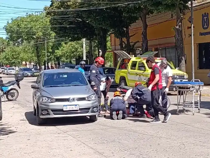 Accidente de tránsito en calle Mitre. Foto: BVVT